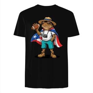 Coqui Frog Football Puerto Rico Island Pride Shirt